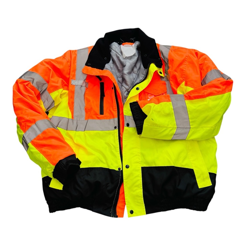 Men’s Radwear by Radians reflective safety jacket, NO HOOD, big/tall, GUC
